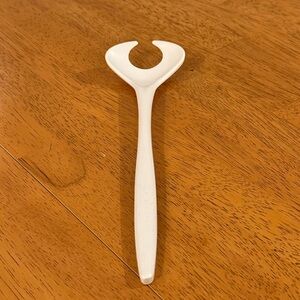 White Salad Fork Vintage Made in Denmark 1 of 2 Rösti Mepal Melamine Mixing Set